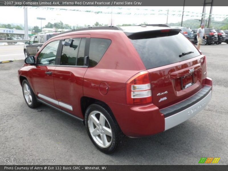 Inferno Red Crystal Pearlcoat / Pastel Slate Gray 2007 Jeep Compass Limited 4x4