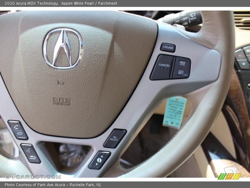 Aspen White Pearl / Parchment 2010 Acura MDX Technology