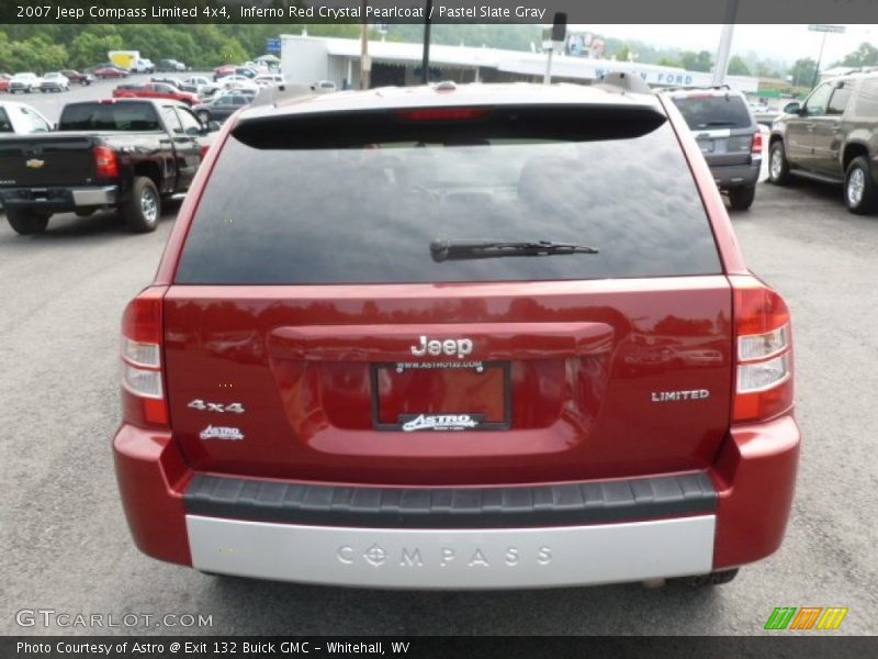 Inferno Red Crystal Pearlcoat / Pastel Slate Gray 2007 Jeep Compass Limited 4x4