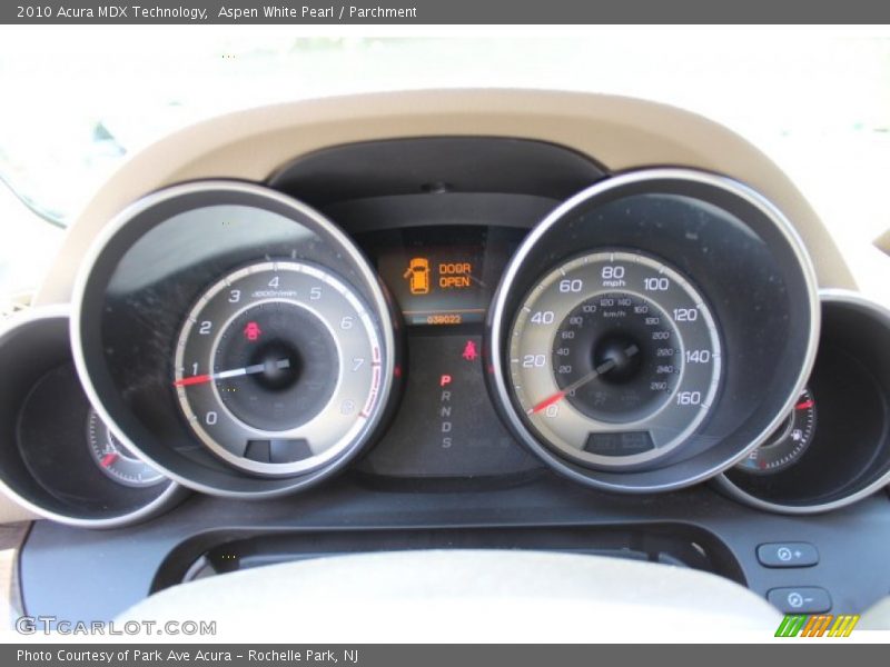 Aspen White Pearl / Parchment 2010 Acura MDX Technology