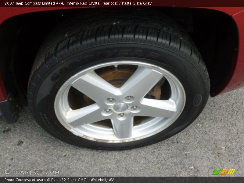 Inferno Red Crystal Pearlcoat / Pastel Slate Gray 2007 Jeep Compass Limited 4x4
