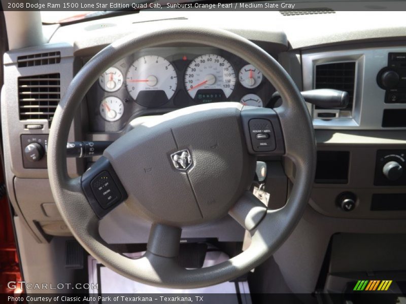 Sunburst Orange Pearl / Medium Slate Gray 2008 Dodge Ram 1500 Lone Star Edition Quad Cab