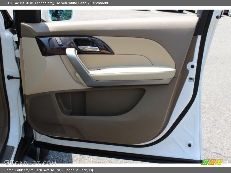 Aspen White Pearl / Parchment 2010 Acura MDX Technology