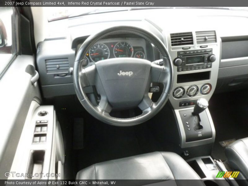Inferno Red Crystal Pearlcoat / Pastel Slate Gray 2007 Jeep Compass Limited 4x4