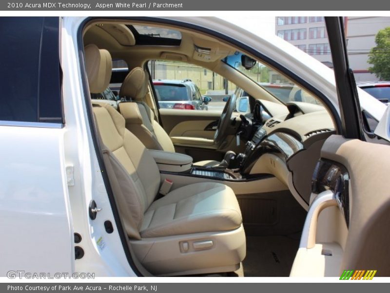 Aspen White Pearl / Parchment 2010 Acura MDX Technology