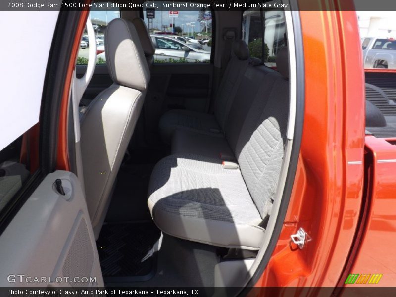 Sunburst Orange Pearl / Medium Slate Gray 2008 Dodge Ram 1500 Lone Star Edition Quad Cab