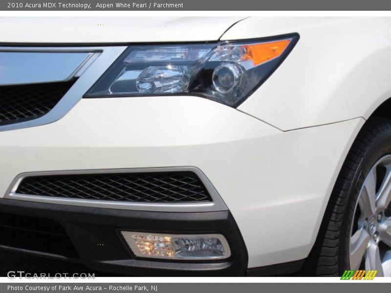 Aspen White Pearl / Parchment 2010 Acura MDX Technology