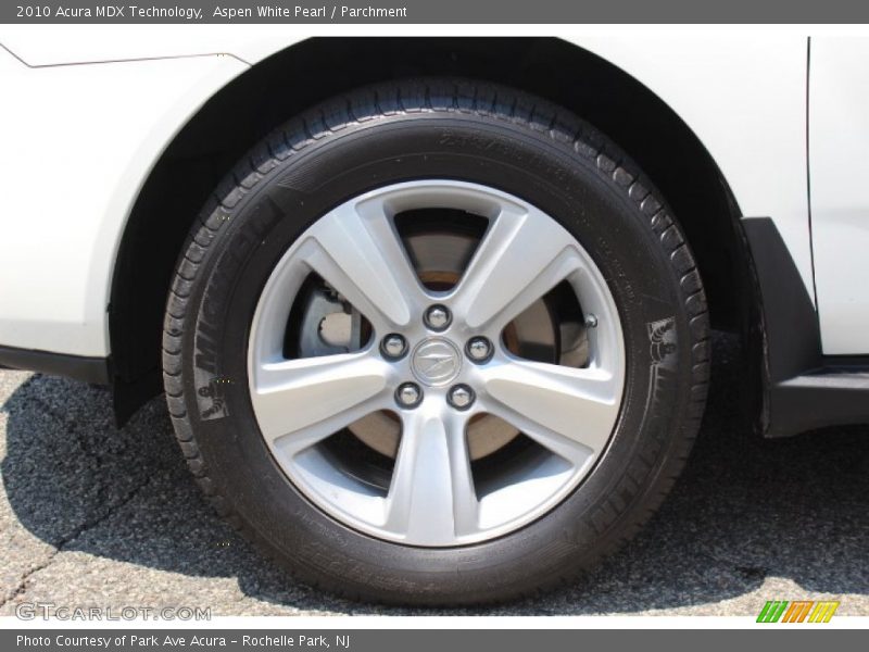 Aspen White Pearl / Parchment 2010 Acura MDX Technology
