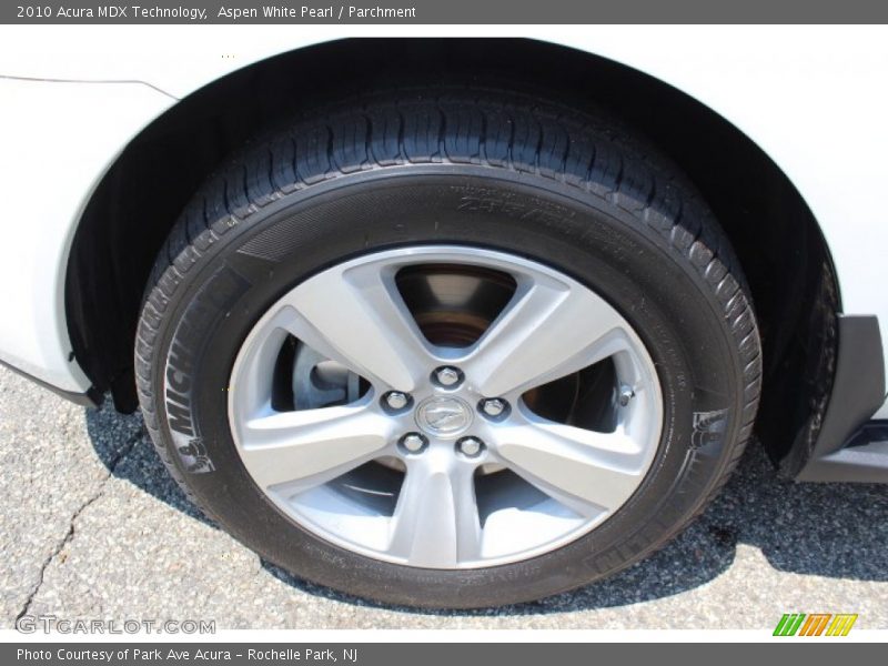 Aspen White Pearl / Parchment 2010 Acura MDX Technology