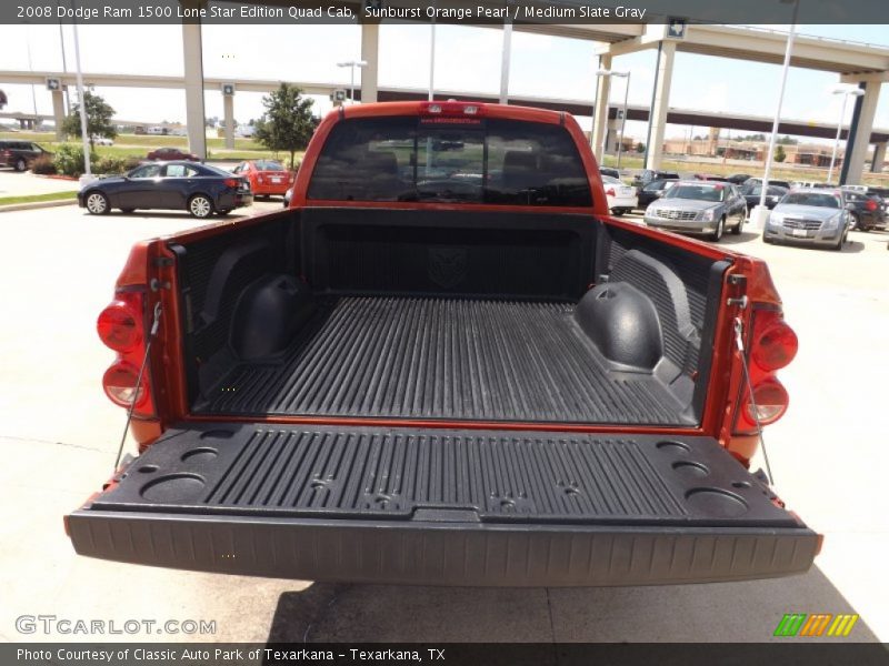 Sunburst Orange Pearl / Medium Slate Gray 2008 Dodge Ram 1500 Lone Star Edition Quad Cab