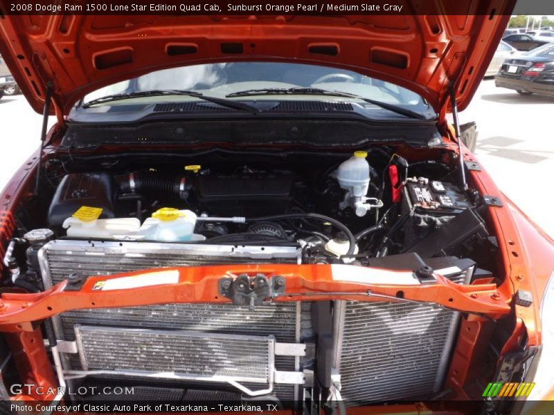 Sunburst Orange Pearl / Medium Slate Gray 2008 Dodge Ram 1500 Lone Star Edition Quad Cab