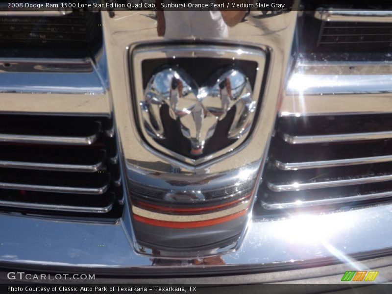 Sunburst Orange Pearl / Medium Slate Gray 2008 Dodge Ram 1500 Lone Star Edition Quad Cab