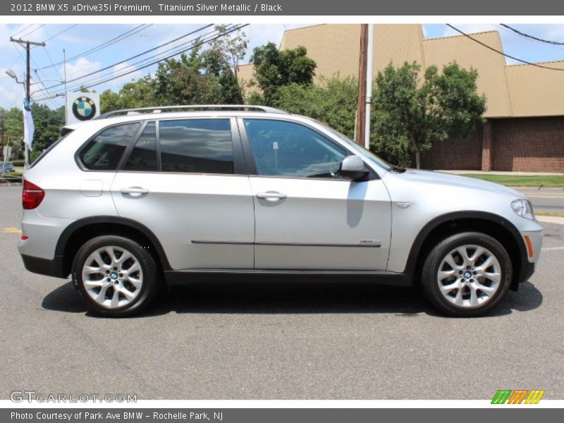 Titanium Silver Metallic / Black 2012 BMW X5 xDrive35i Premium