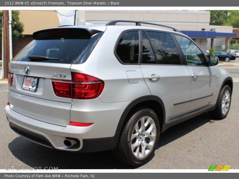 Titanium Silver Metallic / Black 2012 BMW X5 xDrive35i Premium