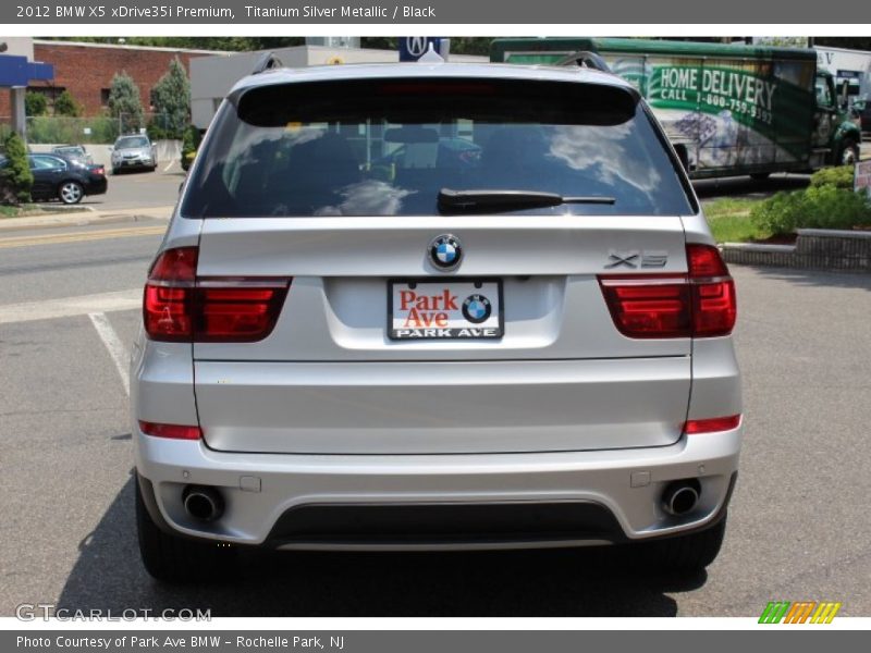 Titanium Silver Metallic / Black 2012 BMW X5 xDrive35i Premium