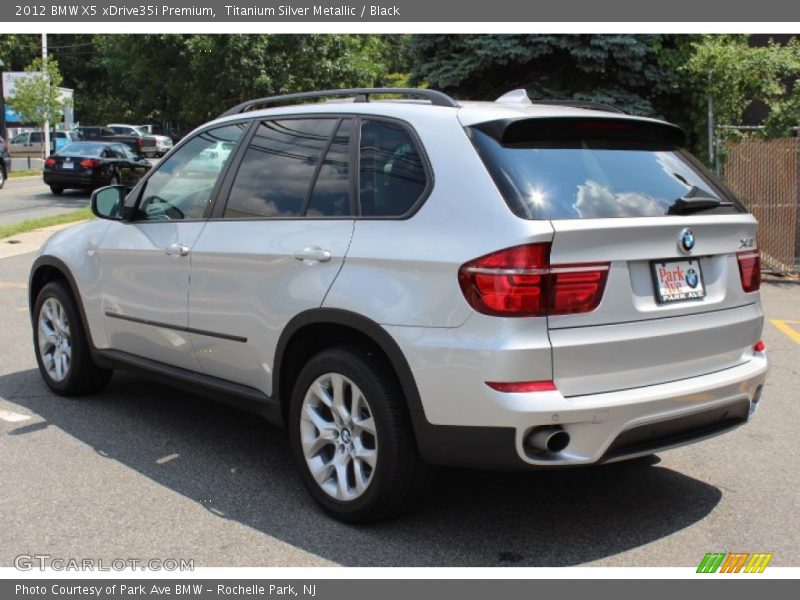 Titanium Silver Metallic / Black 2012 BMW X5 xDrive35i Premium