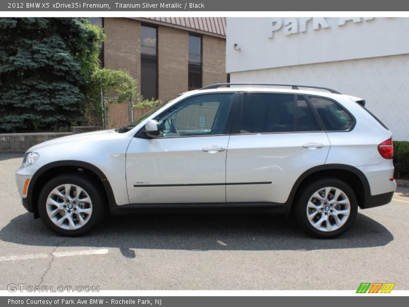 Titanium Silver Metallic / Black 2012 BMW X5 xDrive35i Premium