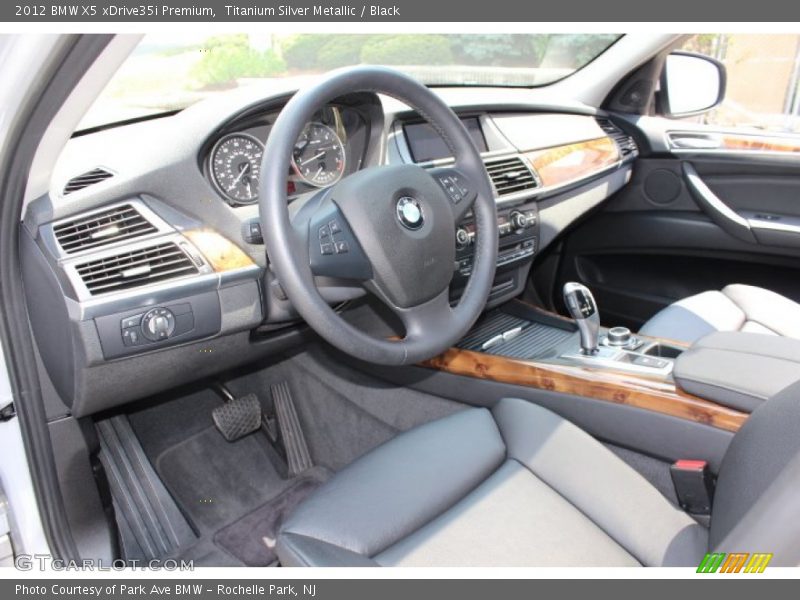 Titanium Silver Metallic / Black 2012 BMW X5 xDrive35i Premium