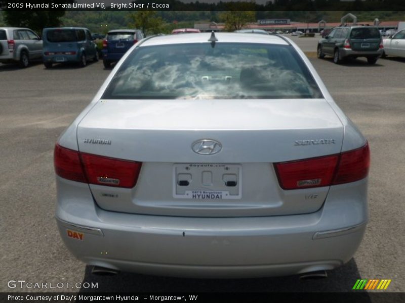 Bright Silver / Cocoa 2009 Hyundai Sonata Limited V6