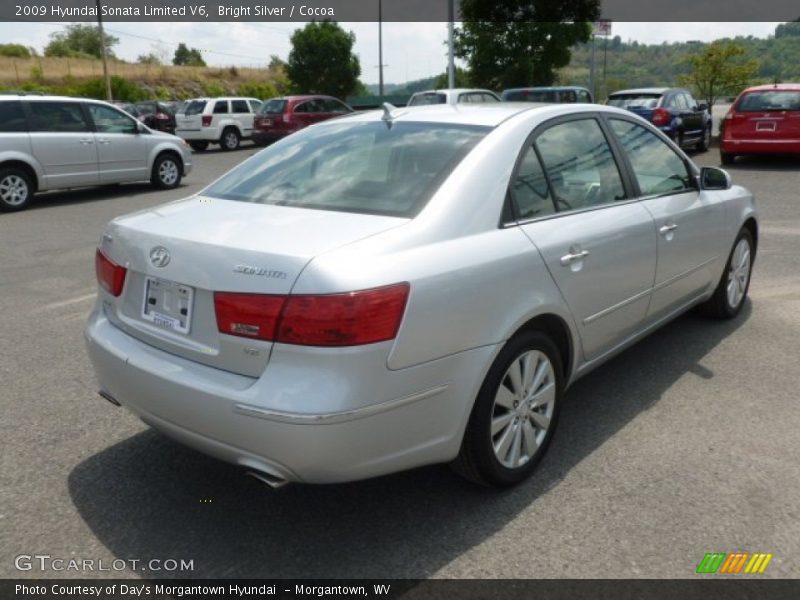Bright Silver / Cocoa 2009 Hyundai Sonata Limited V6