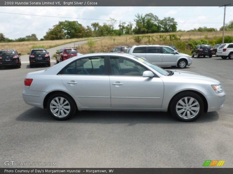 Bright Silver / Cocoa 2009 Hyundai Sonata Limited V6