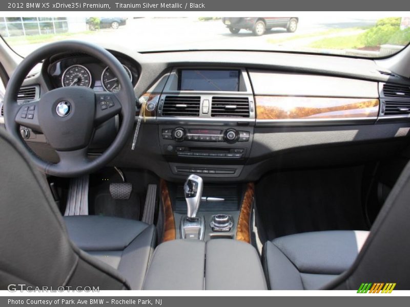 Titanium Silver Metallic / Black 2012 BMW X5 xDrive35i Premium