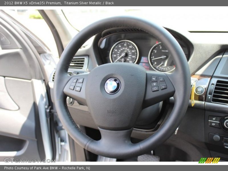 Titanium Silver Metallic / Black 2012 BMW X5 xDrive35i Premium