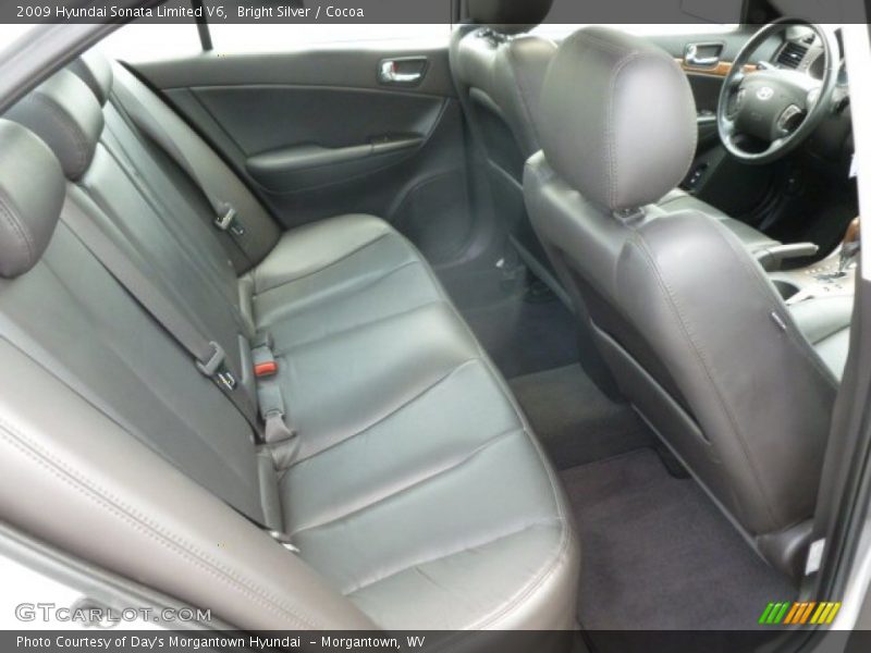 Bright Silver / Cocoa 2009 Hyundai Sonata Limited V6