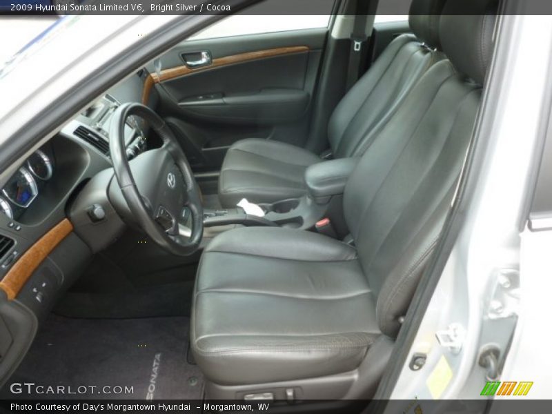 Bright Silver / Cocoa 2009 Hyundai Sonata Limited V6