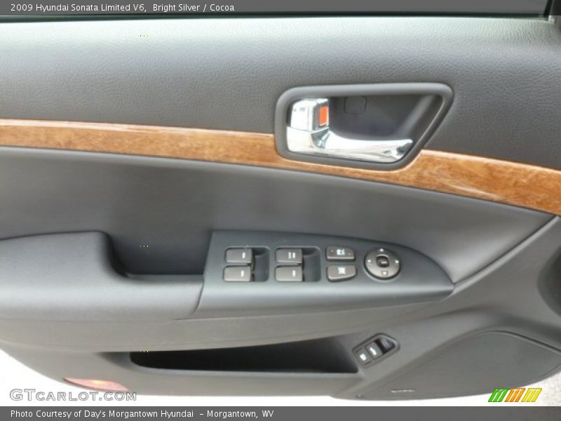 Bright Silver / Cocoa 2009 Hyundai Sonata Limited V6