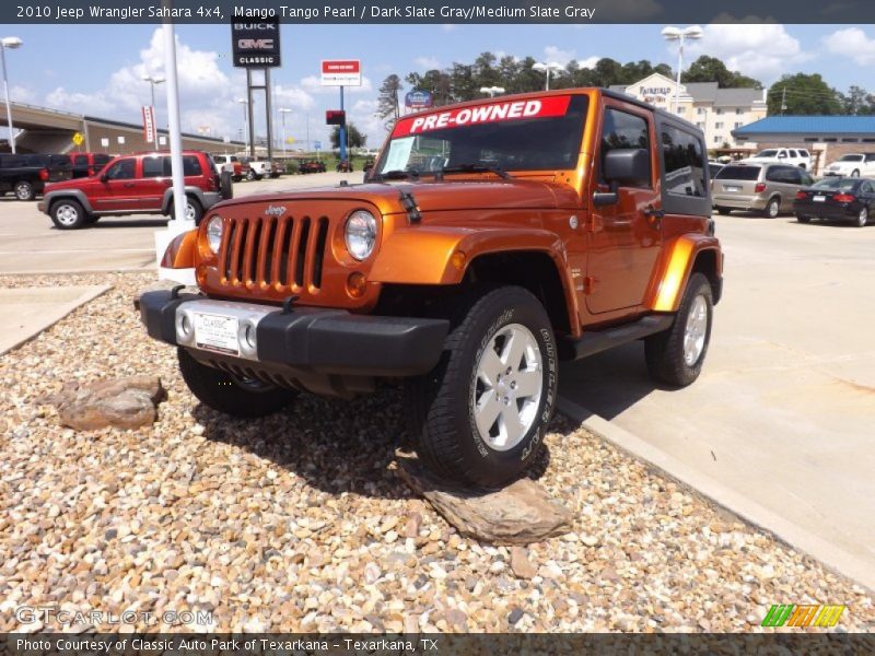 Mango Tango Pearl / Dark Slate Gray/Medium Slate Gray 2010 Jeep Wrangler Sahara 4x4