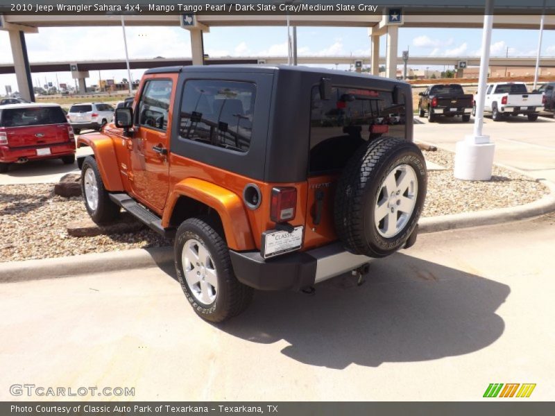 Mango Tango Pearl / Dark Slate Gray/Medium Slate Gray 2010 Jeep Wrangler Sahara 4x4