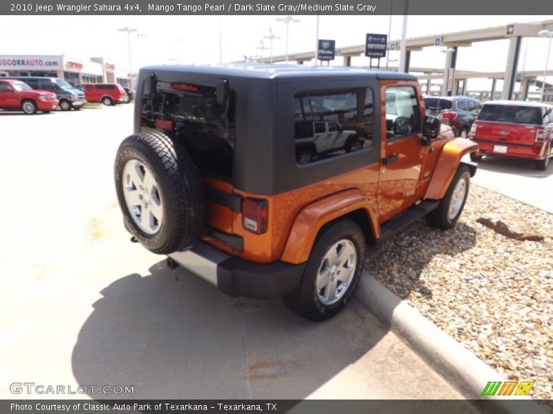 Mango Tango Pearl / Dark Slate Gray/Medium Slate Gray 2010 Jeep Wrangler Sahara 4x4
