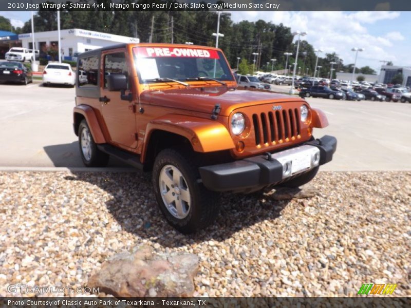 Mango Tango Pearl / Dark Slate Gray/Medium Slate Gray 2010 Jeep Wrangler Sahara 4x4