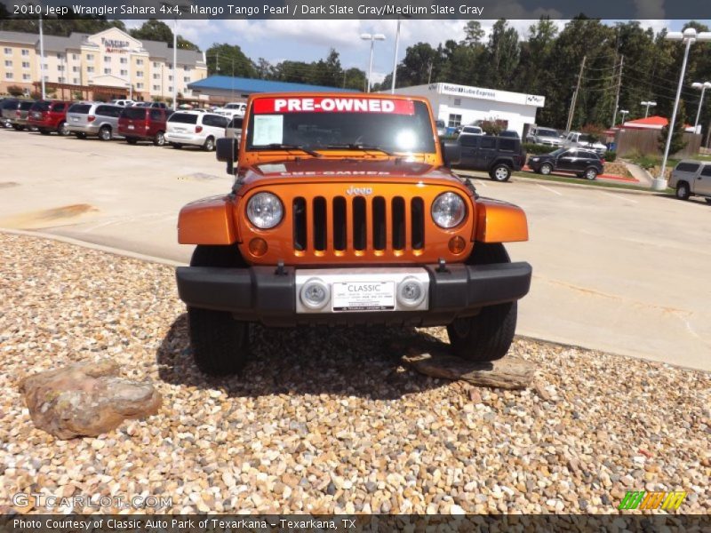 Mango Tango Pearl / Dark Slate Gray/Medium Slate Gray 2010 Jeep Wrangler Sahara 4x4