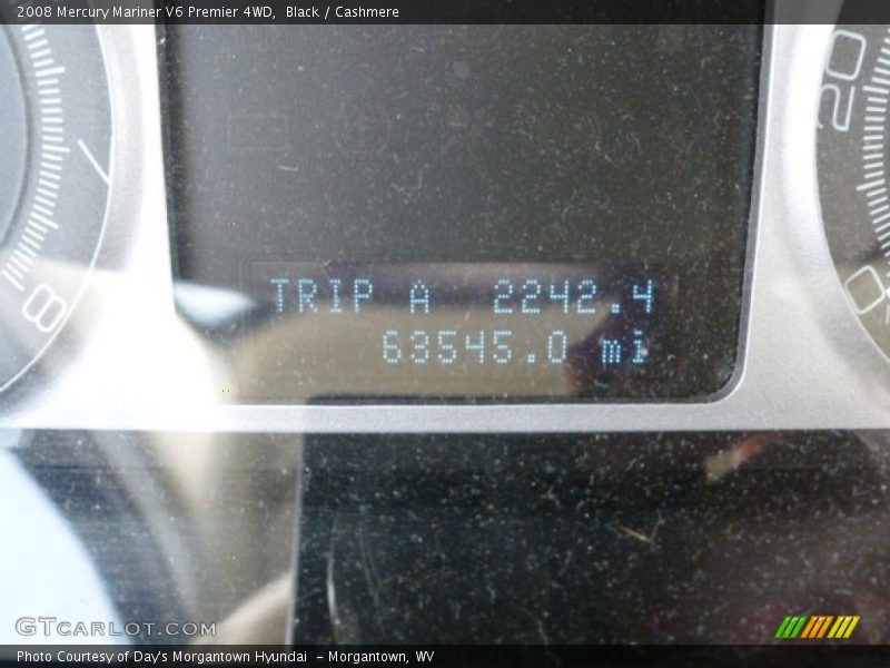 Black / Cashmere 2008 Mercury Mariner V6 Premier 4WD