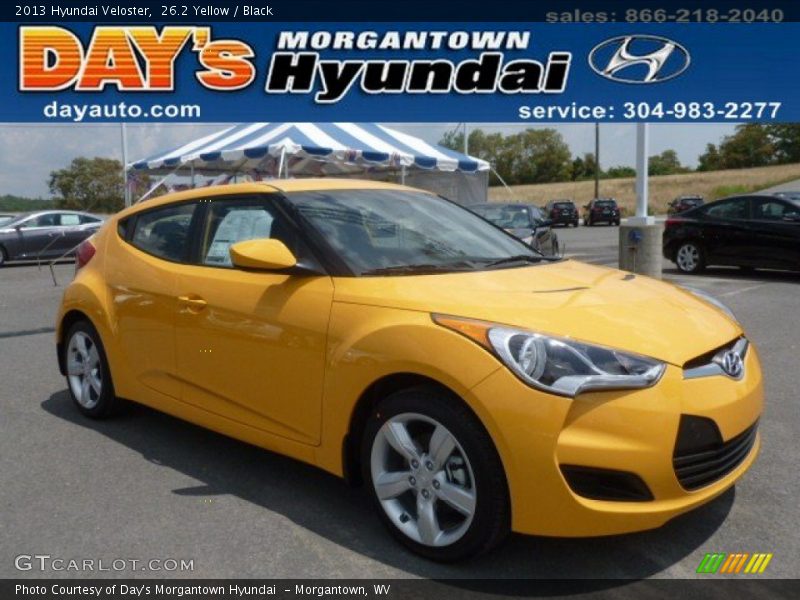 26.2 Yellow / Black 2013 Hyundai Veloster