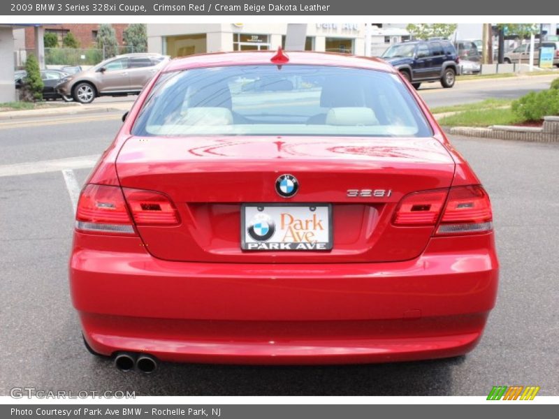 Crimson Red / Cream Beige Dakota Leather 2009 BMW 3 Series 328xi Coupe