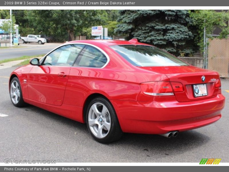 Crimson Red / Cream Beige Dakota Leather 2009 BMW 3 Series 328xi Coupe