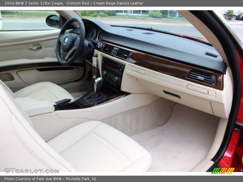 Crimson Red / Cream Beige Dakota Leather 2009 BMW 3 Series 328xi Coupe