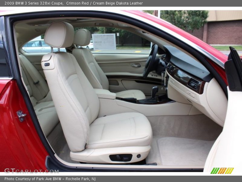 Crimson Red / Cream Beige Dakota Leather 2009 BMW 3 Series 328xi Coupe