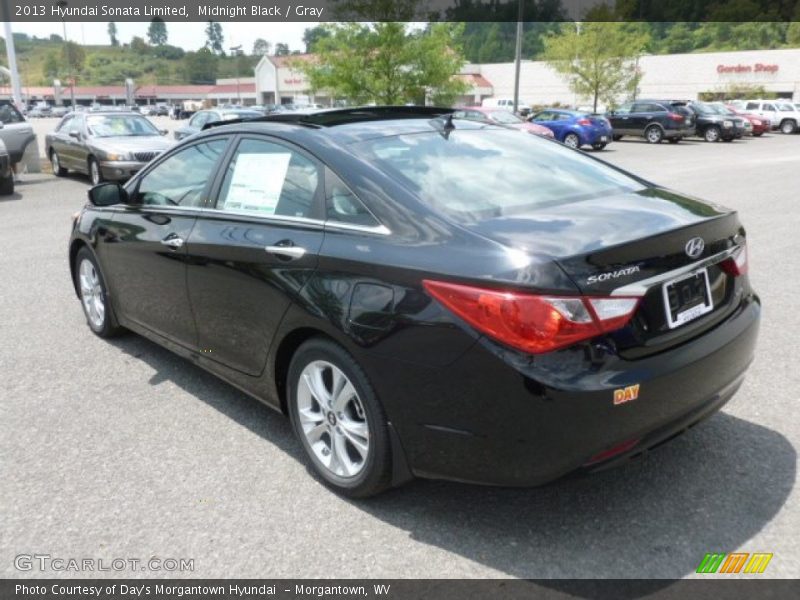 Midnight Black / Gray 2013 Hyundai Sonata Limited