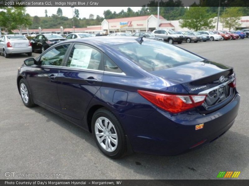 Indigo Night Blue / Gray 2013 Hyundai Sonata GLS