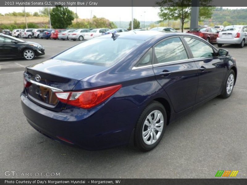 Indigo Night Blue / Gray 2013 Hyundai Sonata GLS