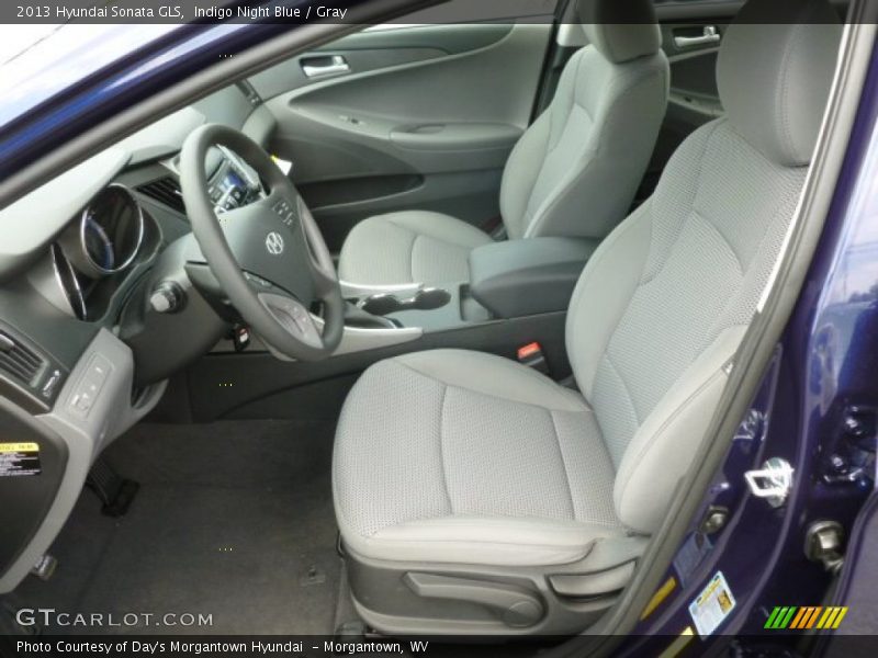 Indigo Night Blue / Gray 2013 Hyundai Sonata GLS
