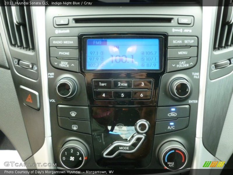 Indigo Night Blue / Gray 2013 Hyundai Sonata GLS