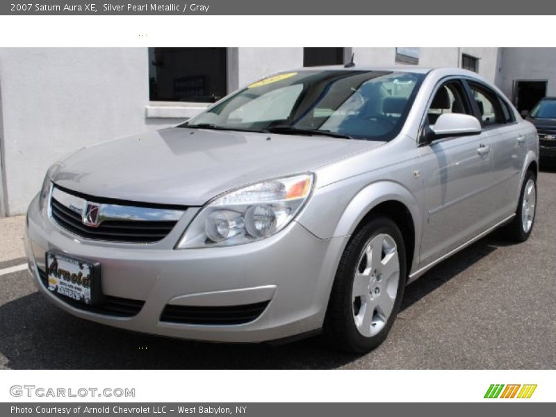 Silver Pearl Metallic / Gray 2007 Saturn Aura XE