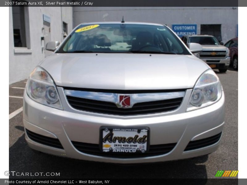 Silver Pearl Metallic / Gray 2007 Saturn Aura XE