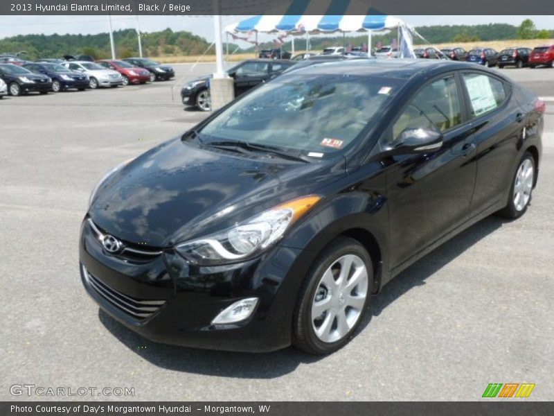 Black / Beige 2013 Hyundai Elantra Limited