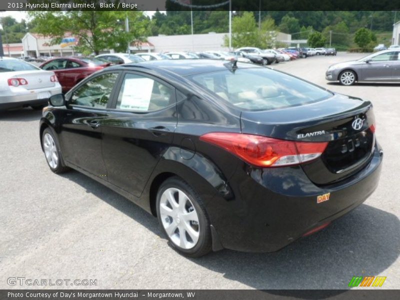 Black / Beige 2013 Hyundai Elantra Limited